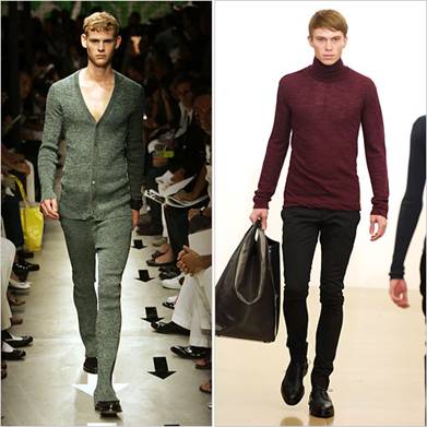Apparently the models above represent the new ideal male model.